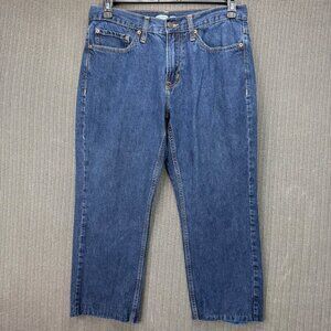 Old Navy Men's Straight Leg Jeans 33x30 Blue Denim 100% Cotton Casual